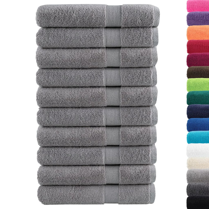 Prosoape premium, SOLUND 10 buc gri 100x200cm 600gsm - WALTI WALTI