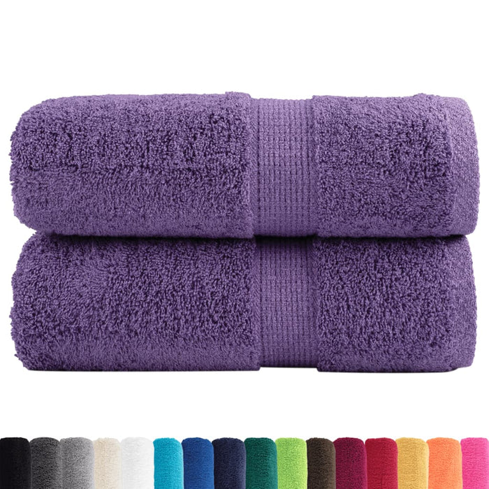 Prosoape de baie premium SOLUND, 2 buc., violet, 30x30 cm, 600 g/m² WALTI
