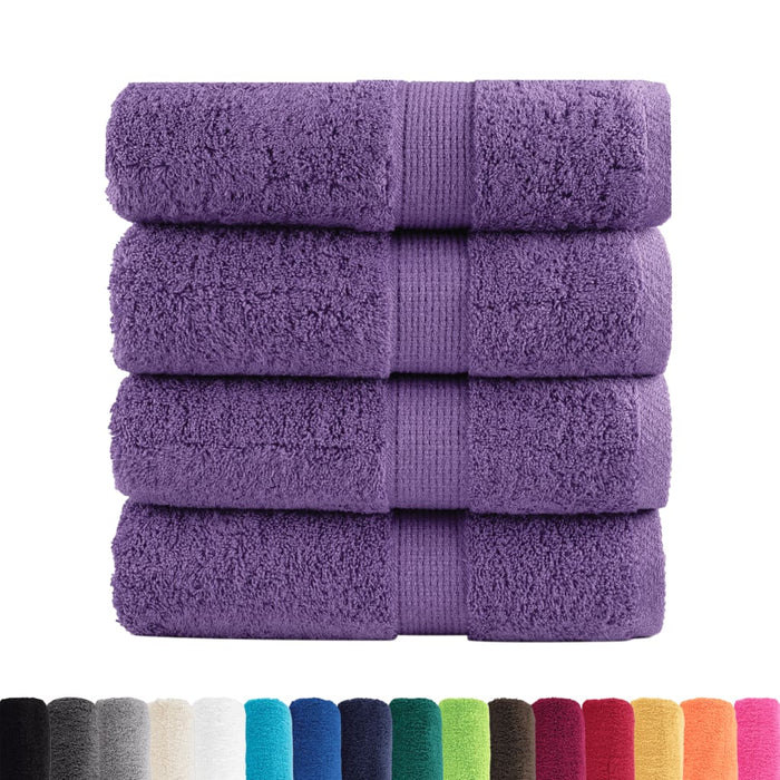Prosoape oaspeți premium SOLUND 4 buc violet 30x50 cm 600 gsm - WALTI WALTI