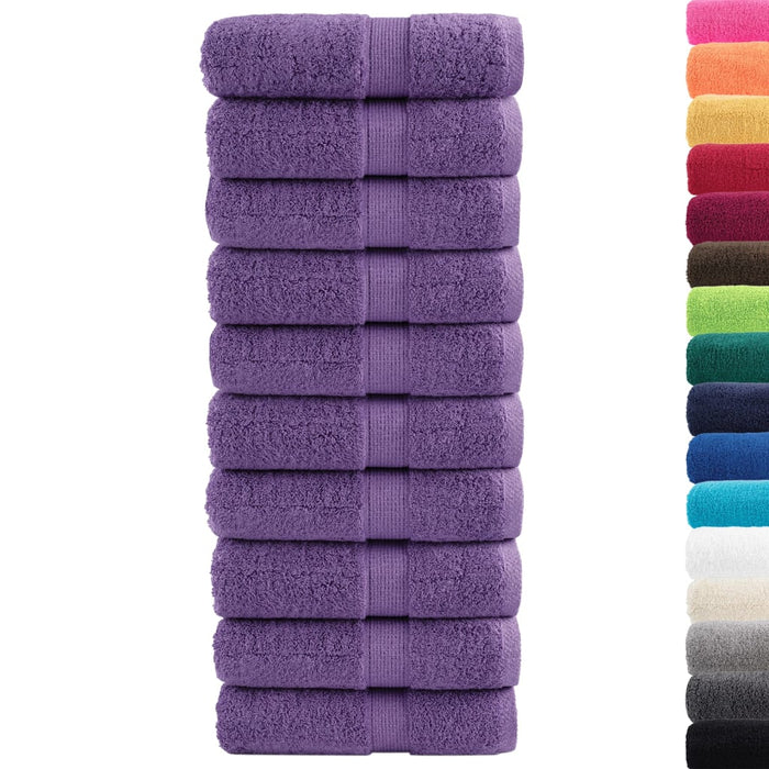 Prosoape oaspeți premium SOLUND 10 buc violet 30x50 cm 600 gsm - WALTI WALTI