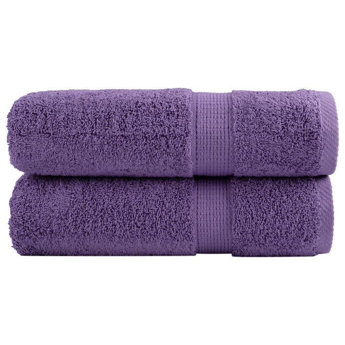 Prosoape de mâini premium SOLUND 2 buc. violet 50x100 cm 600gsm WALTI