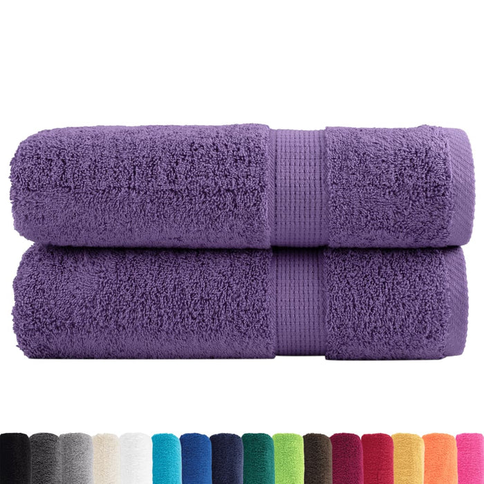 Prosoape de mâini premium SOLUND 2 buc. violet 50x100 cm 600gsm WALTI