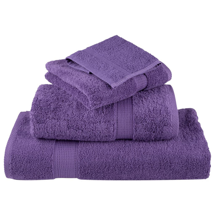 Prosoape de duș premium SOLUND 2 buc. violet 70x140 cm 600 gsm WALTI