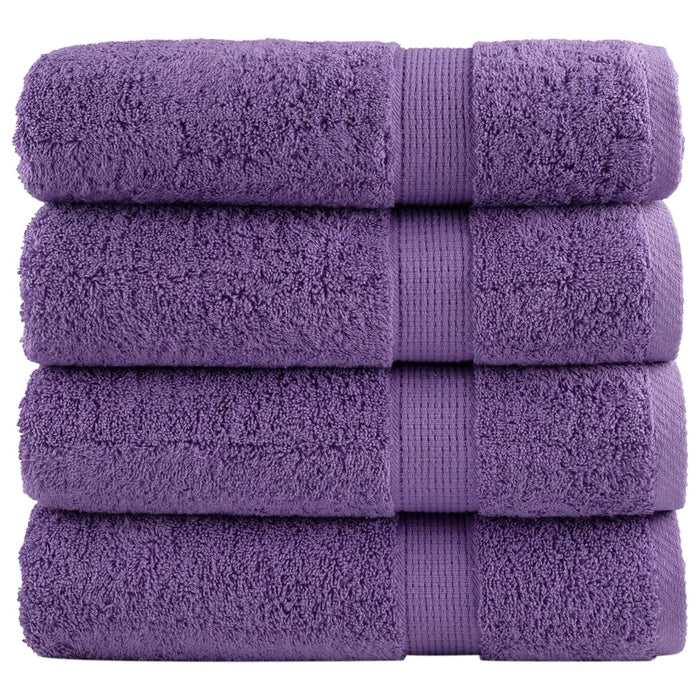 Prosoape de duș premium SOLUND 4 buc. violet 70x140 cm 600 gsm - WALTI WALTI