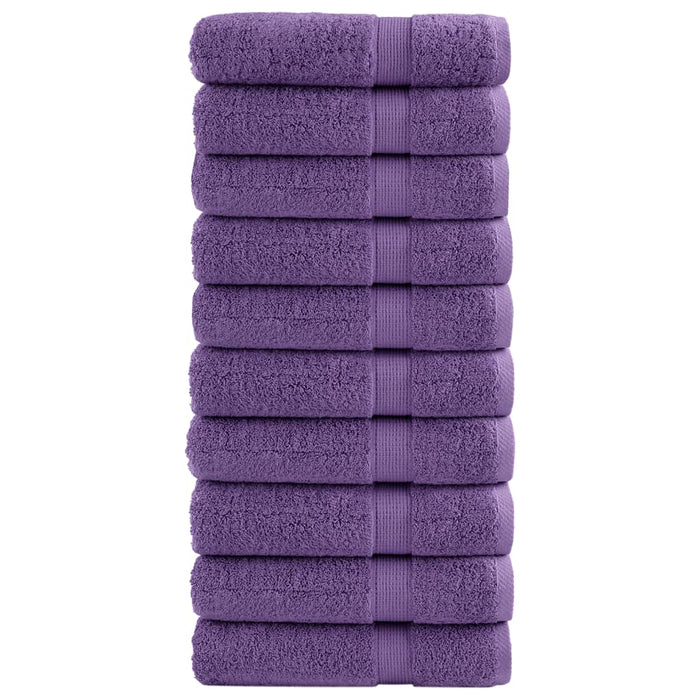 Prosoape de duș premium SOLUND 10 buc. violet 70x140 cm 600 gsm WALTI
