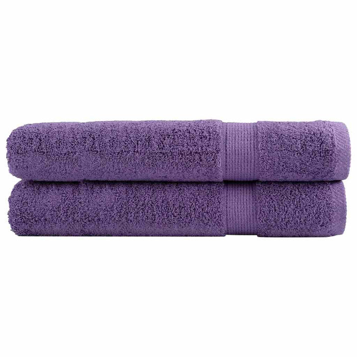 Prosoape de saună premium SOLUND 2 buc. violet 80x200 cm 600gsm WALTI