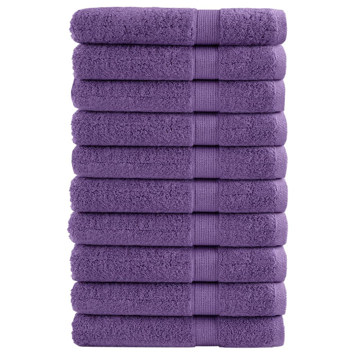 Prosoape de saună premium SOLUND 10 buc. violet 80x200cm 600gsm WALTI