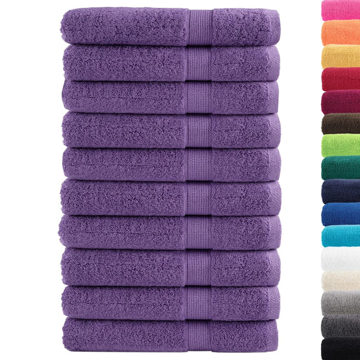Prosoape de saună premium SOLUND 10 buc. violet 80x200cm 600gsm WALTI