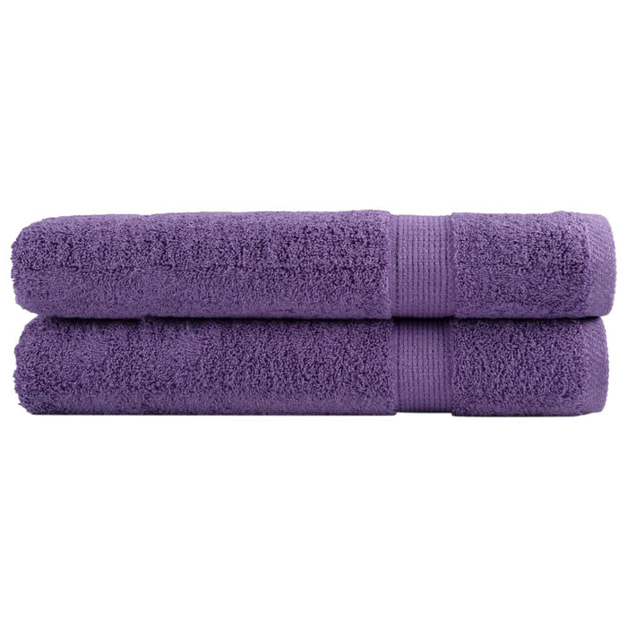 Prosoape premium SOLUND 2 buc. violet 100x200 cm 600 gsm WALTI