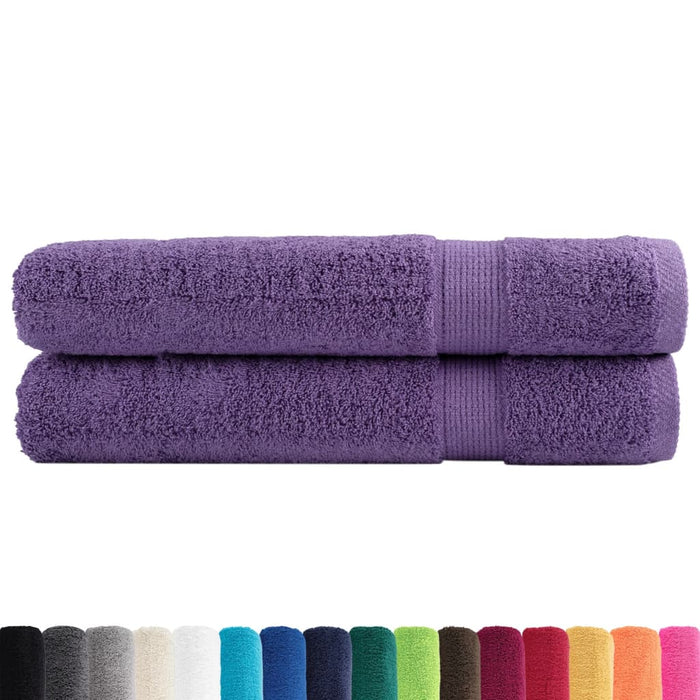 Prosoape premium SOLUND 2 buc. violet 100x200 cm 600 gsm WALTI