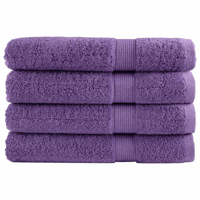 Prosoape premium SOLUND 4 buc. violet 100x200 cm 600 gsm - WALTI WALTI