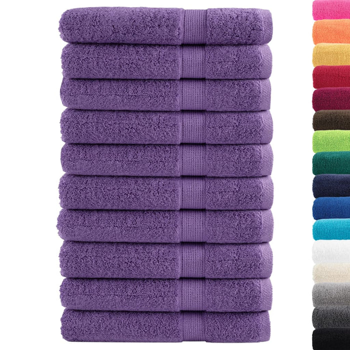 Prosoape premium SOLUND 10 buc. violet 100x200 cm 600 gsm - WALTI WALTI