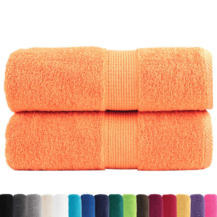 Prosoape de baie premium SOLUND, 2 buc. portocalii, 30x30 cm, 600 g/m² WALTI