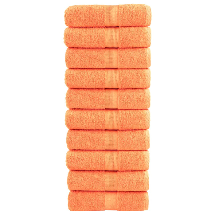 Prosoape de baie premium SOLUND, 10 buc. portocalii, 30x30 cm, 600 g/m² WALTI