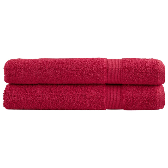 Prosoape de saună premium SOLUND 2 buc. roșu 80x200 cm 600 gsm WALTI