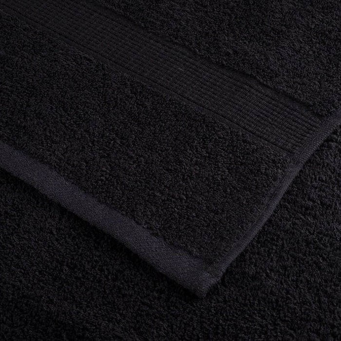 Prosoape de baie premium SOLUND, 2 buc., negru, 30x30 cm, 600 g/m² WALTI