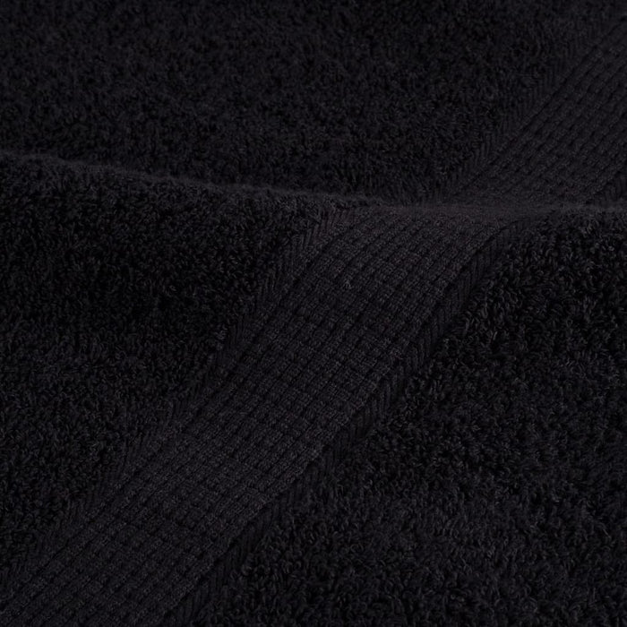 Prosoape de baie premium SOLUND, 2 buc., negru, 30x30 cm, 600 g/m² WALTI