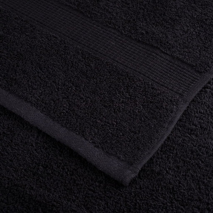 Prosoape de baie premium SOLUND, 4 buc., negru, 30x30 cm, 600 g/m² WALTI