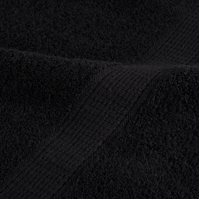 Prosoape de baie premium SOLUND, 4 buc., negru, 30x30 cm, 600 g/m² WALTI