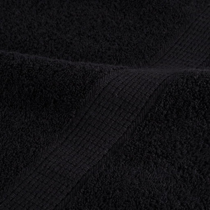 Prosoape de baie premium SOLUND, 10 buc., negru, 30x30 cm, 600 g/m² WALTI