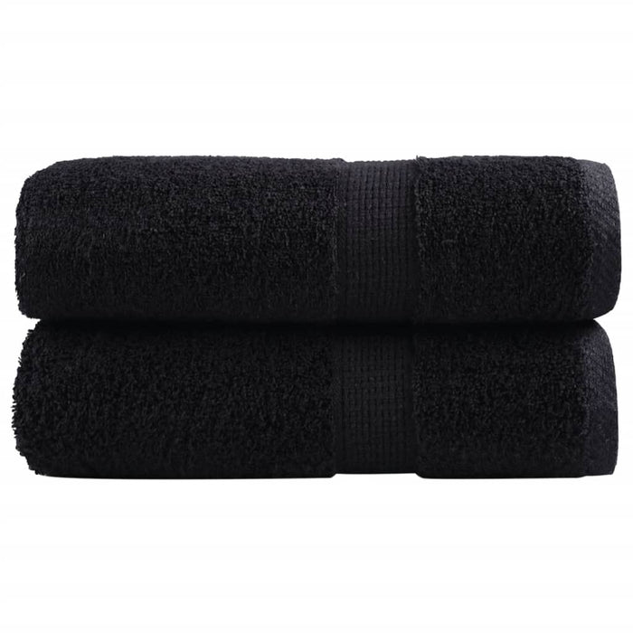 Prosoape oaspeți premium SOLUND 2 buc. negru 30x50 cm 600 gsm - WALTI WALTI