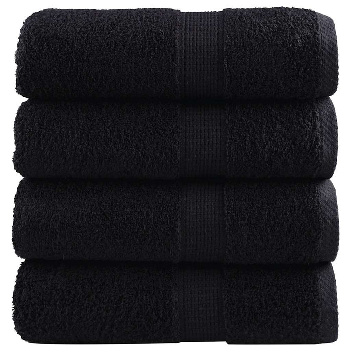 Prosoape oaspeți premium SOLUND 4 buc. negru 30x50 cm 600 gsm - WALTI WALTI