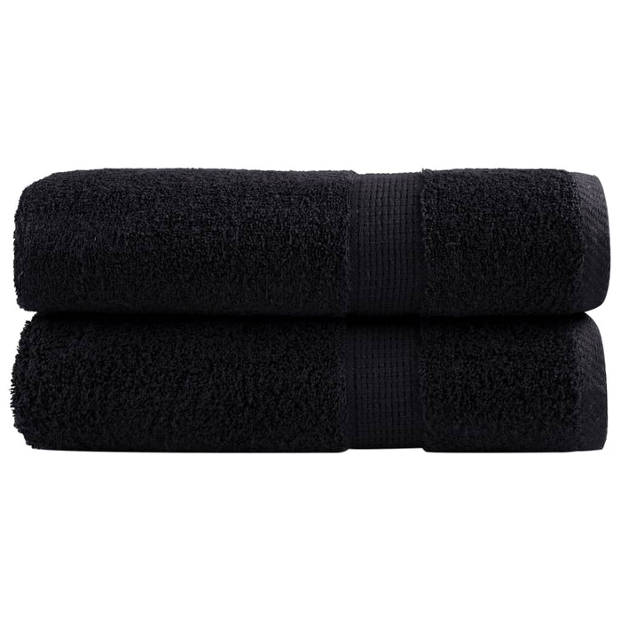 Prosoape de duș premium SOLUND 2 buc. negru 70x140 cm 600 gsm - WALTI WALTI
