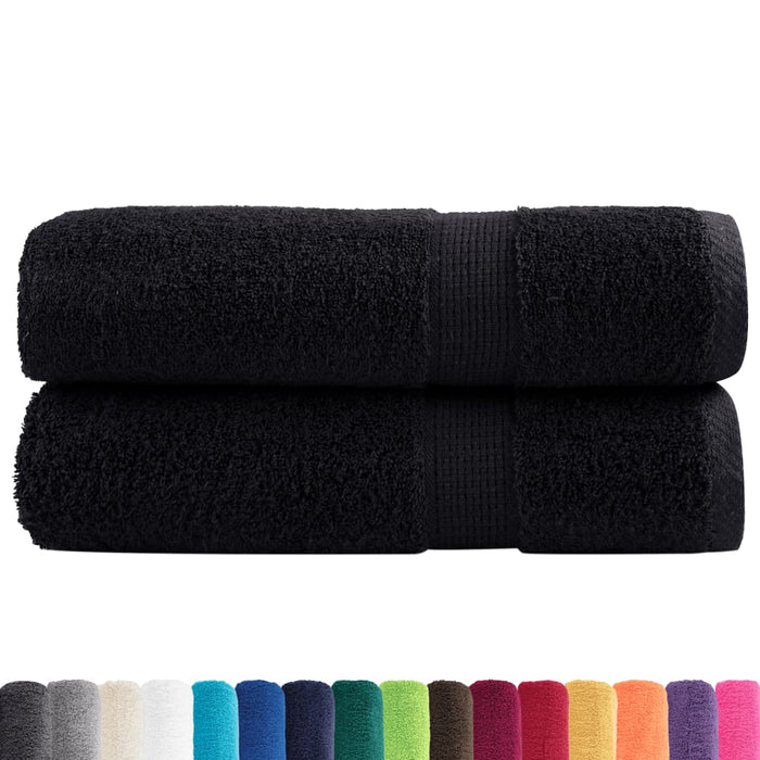 Prosoape de duș premium SOLUND 2 buc. negru 70x140 cm 600 gsm - WALTI WALTI