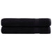 Prosoape de saună premium SOLUND 2 buc. negru 80x200 cm 600 gsm - WALTI WALTI