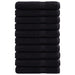 Prosoape de saună premium SOLUND 10 buc. negru 80x200 cm 600gsm - WALTI WALTI