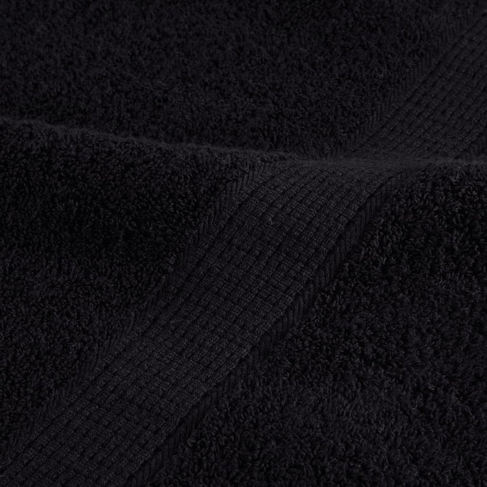 Prosoape de saună premium SOLUND 10 buc. negru 80x200 cm 600gsm WALTI