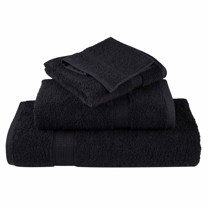Prosoape premium SOLUND 2 buc. negru 100x200 cm 600 gsm - WALTI WALTI