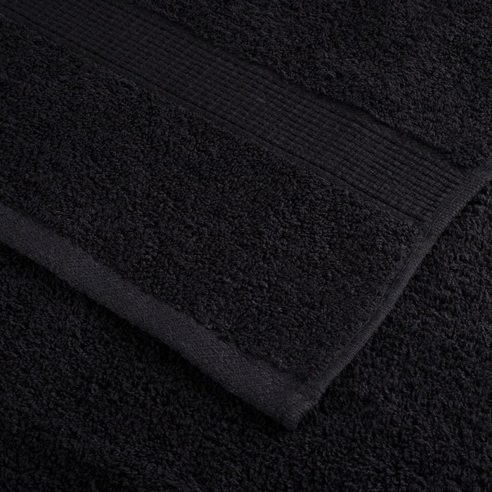 Prosoape premium SOLUND 4 buc. negru 100x200 cm 600 gsm WALTI
