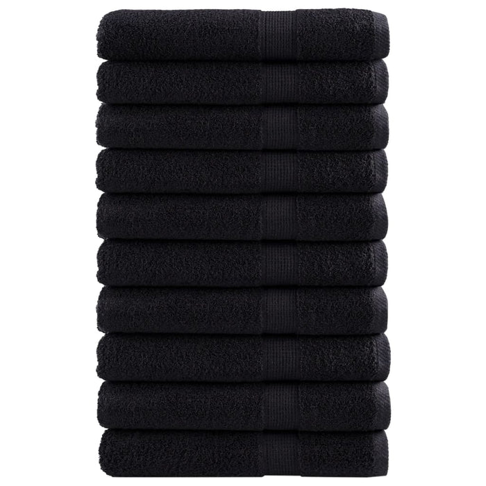 Prosoape premium SOLUND 10 buc. negru 100x200 cm 600 gsm - WALTI WALTI