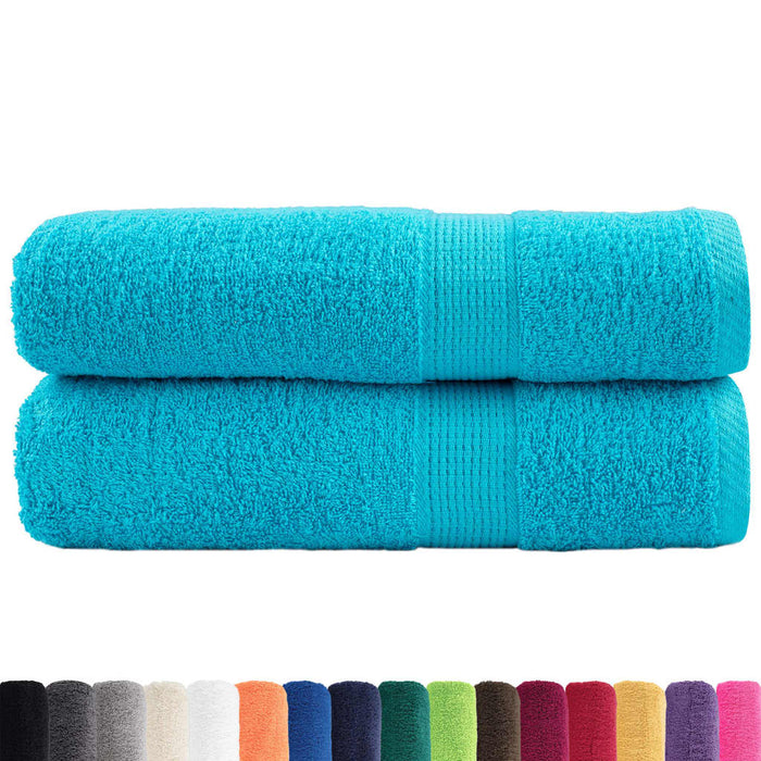 Prosoape de duș premium SOLUND 2 buc. turcoaz 70x140 cm 600 gsm WALTI