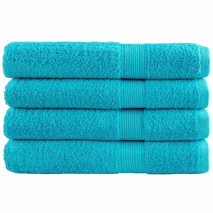 Prosoape de saună premium SOLUND 4 buc. turcoaz 80x200cm 600gsm WALTI