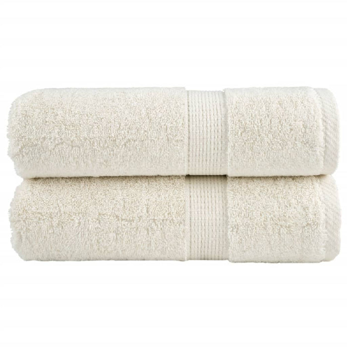 Prosoape de baie premium SOLUND, 2 buc., crem, 30x30 cm, 600 g/m² WALTI