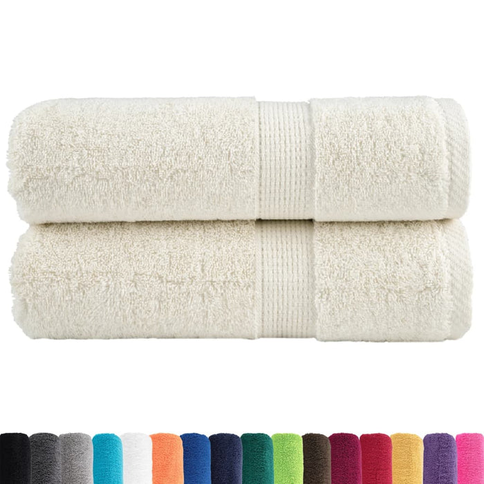 Prosoape de baie premium SOLUND, 2 buc., crem, 30x30 cm, 600 g/m² WALTI