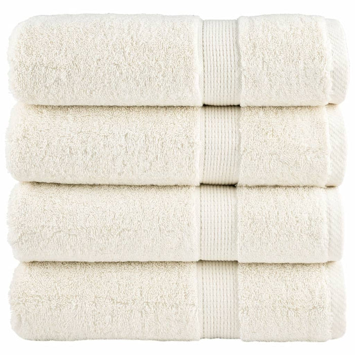 Prosoape de mâini premium SOLUND 4 buc. crem 50x100cm 600 gsm - WALTI WALTI