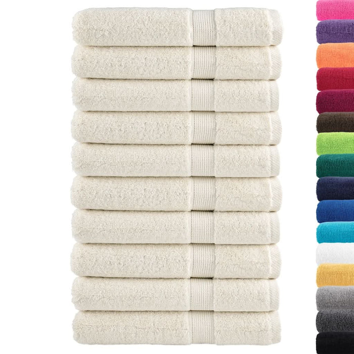 Prosoape de saună premium SOLUND 10 buc. crem 80x200 cm 600 gsm - WALTI WALTI
