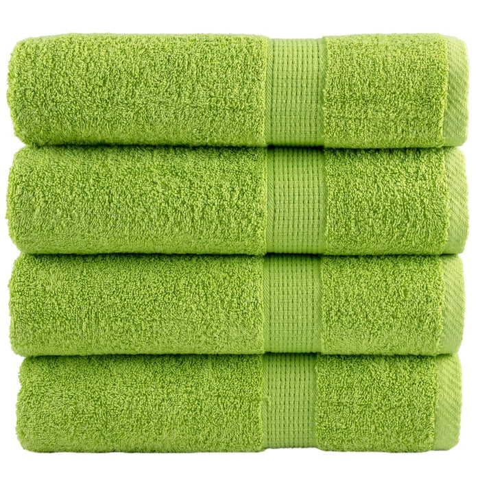 Prosoape de mâini premium SOLUND 4 buc. verde 50x100cm 600 gsm WALTI