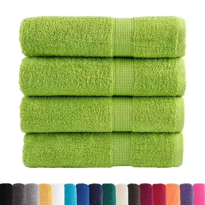 Prosoape de mâini premium SOLUND 4 buc. verde 50x100cm 600 gsm WALTI