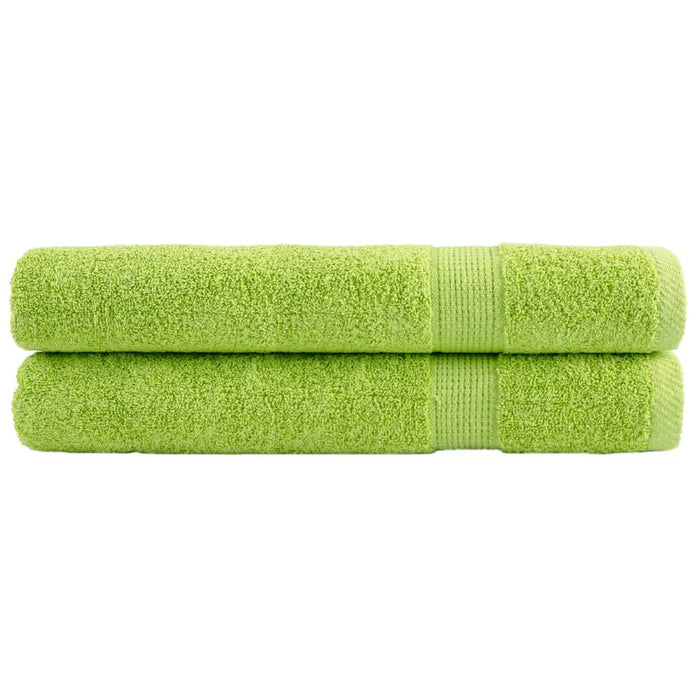 Prosoape de saună premium SOLUND 2 buc. verde 80x200 cm 600 gsm WALTI
