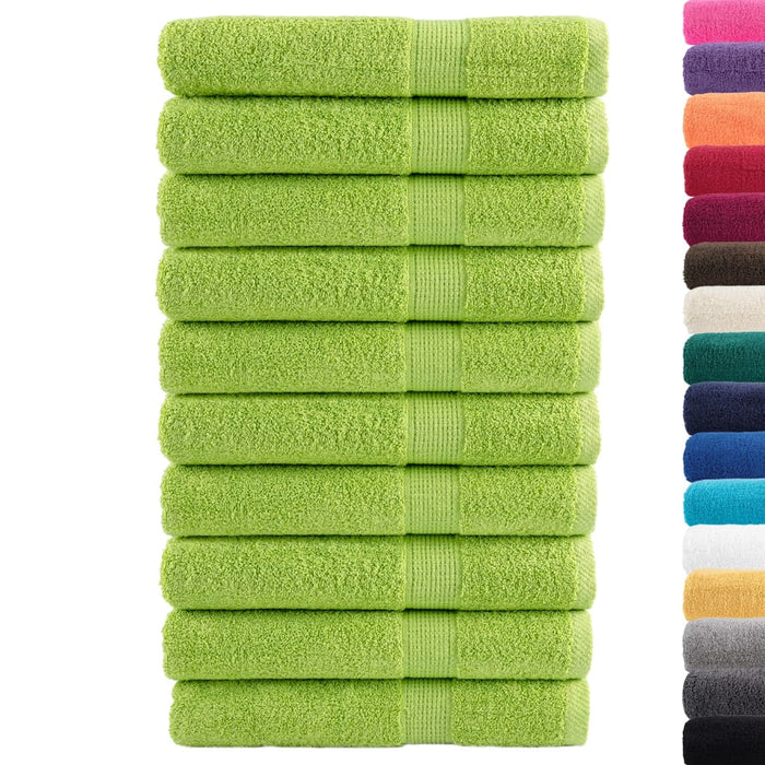 Prosoape de saună premium SOLUND 10 buc. verde 80x200 cm 600gsm - WALTI WALTI