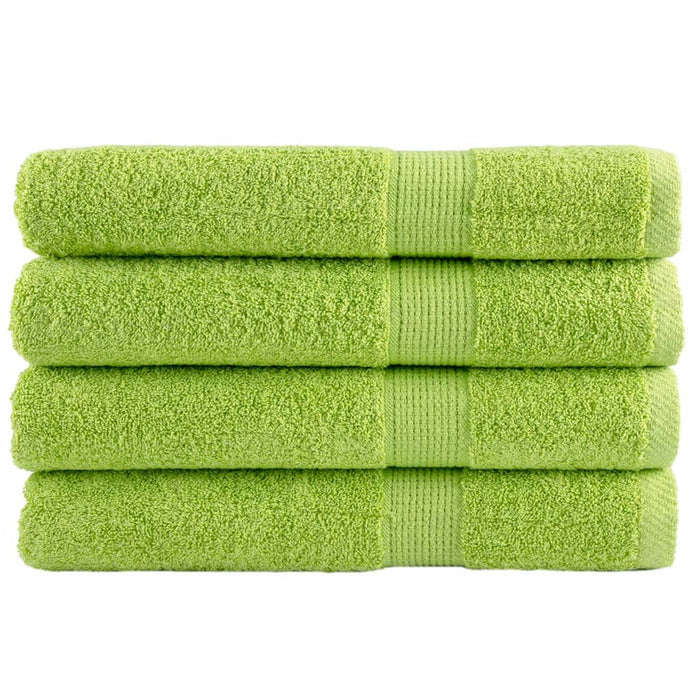 Prosoape premium SOLUND 4 buc. verde măr 100x200 cm 600 gsm WALTI