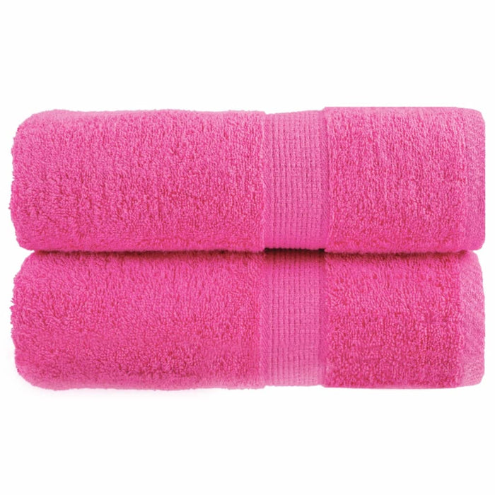 Prosoape de baie premium SOLUND, 2 buc. roz, 30x30 cm, 600 g/m² WALTI