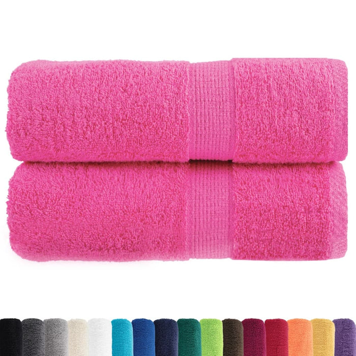 Prosoape de baie premium SOLUND, 2 buc. roz, 30x30 cm, 600 g/m² WALTI