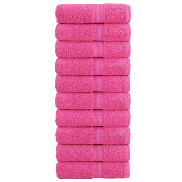 Prosoape de baie premium SOLUND, 10 buc. roz, 30x30 cm, 600 g/m² WALTI