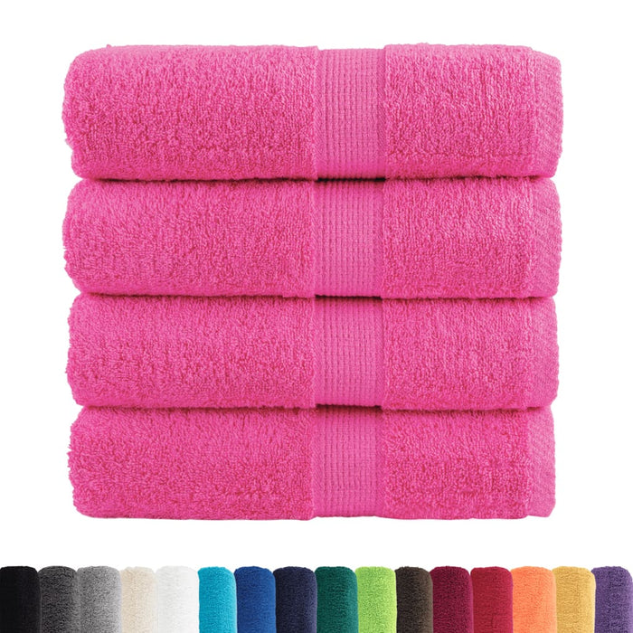 Prosoape oaspeți premium SOLUND 4 buc. roz 30x50 cm 600 gsm WALTI