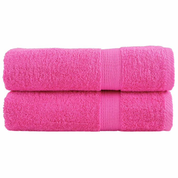 Prosoape de mâini premium SOLUND 2 buc. roz 50x100 cm 600 gsm - WALTI WALTI